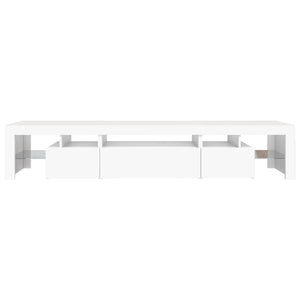 Έπιπλο Τηλεόρασης με LED Λευκό 215x36,5x40 εκ.