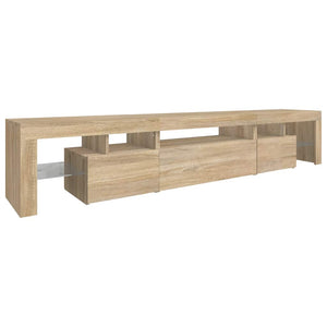 Έπιπλο Τηλεόρασης με LED Sonoma Δρυς 215x36,5x40 εκ. - Pakobazaar