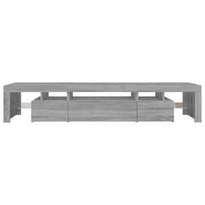 Έπιπλο Τηλεόρασης με LED Γκρι Sonoma 215x36,5x40 εκ.