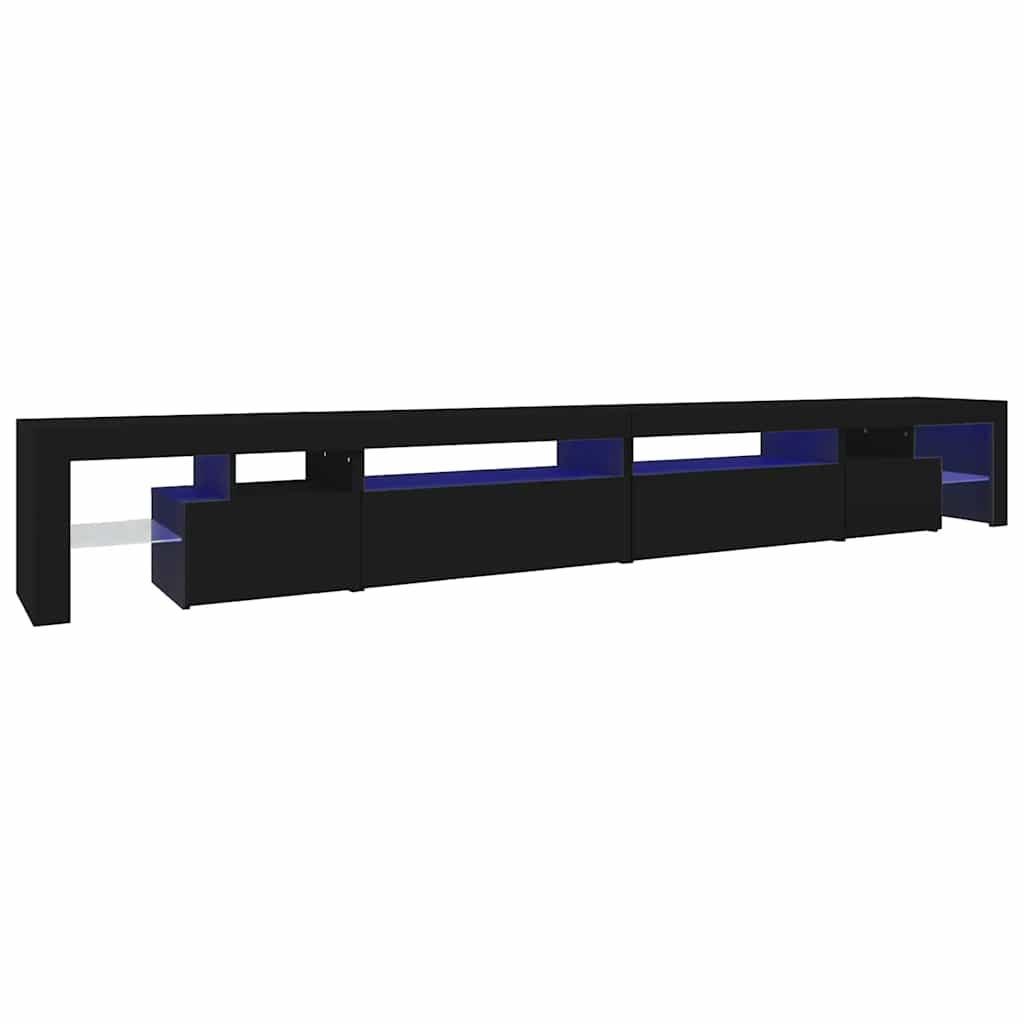 Έπιπλο Τηλεόρασης με LED Μαύρο 290 x 36,5 x 40 εκ.