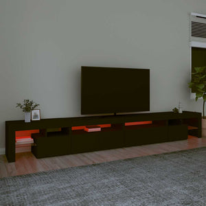 Έπιπλο Τηλεόρασης με LED Μαύρο 290 x 36,5 x 40 εκ.