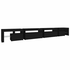 Έπιπλο Τηλεόρασης με LED Μαύρο 290 x 36,5 x 40 εκ.