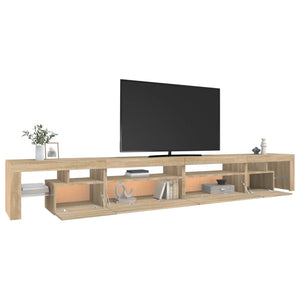 Έπιπλο Τηλεόρασης με LED Sonoma Δρυς 290x36,5x40 εκ. - Pakobazaar