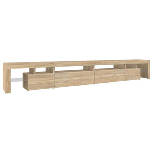Έπιπλο Τηλεόρασης με LED Sonoma Δρυς 290x36,5x40 εκ. - Pakobazaar