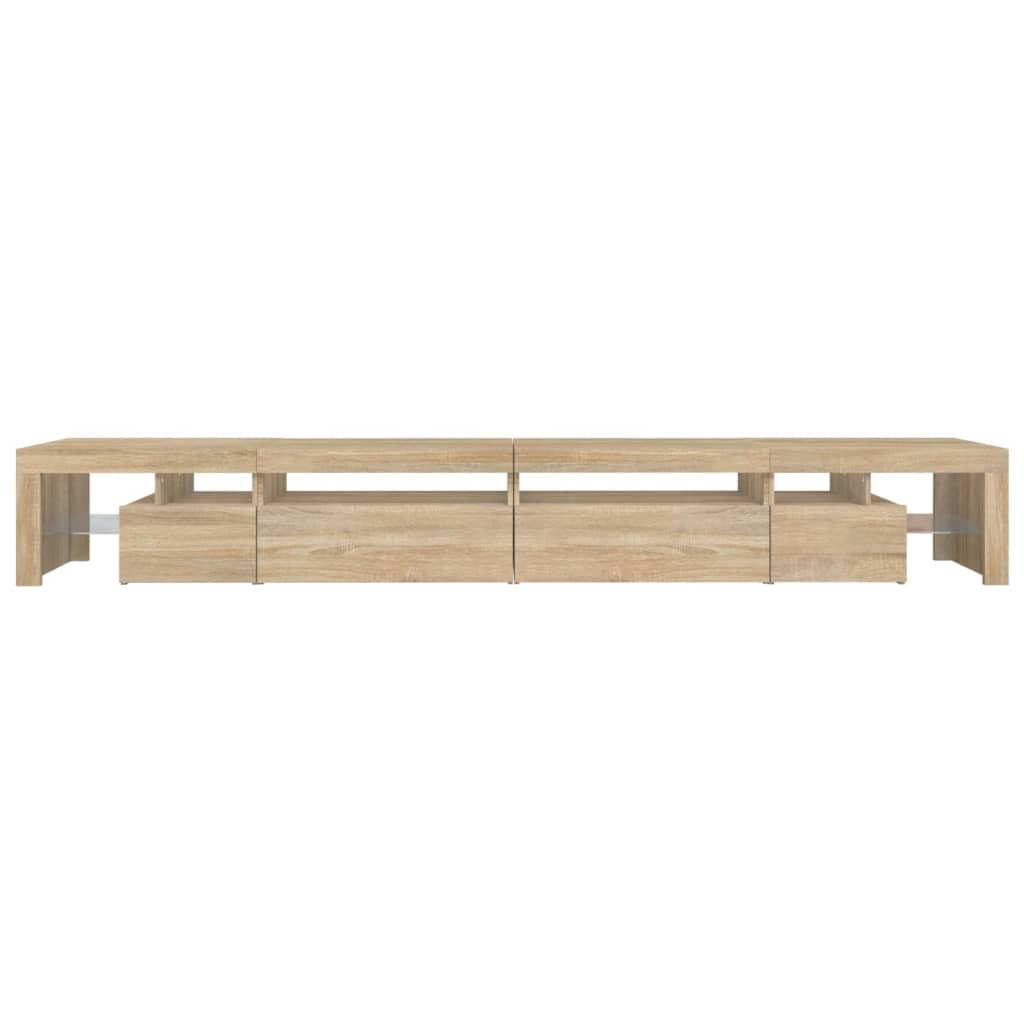 Έπιπλο Τηλεόρασης με LED Sonoma Δρυς 290x36,5x40 εκ. - Pakobazaar