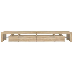 Έπιπλο Τηλεόρασης με LED Sonoma Δρυς 290x36,5x40 εκ. - Pakobazaar
