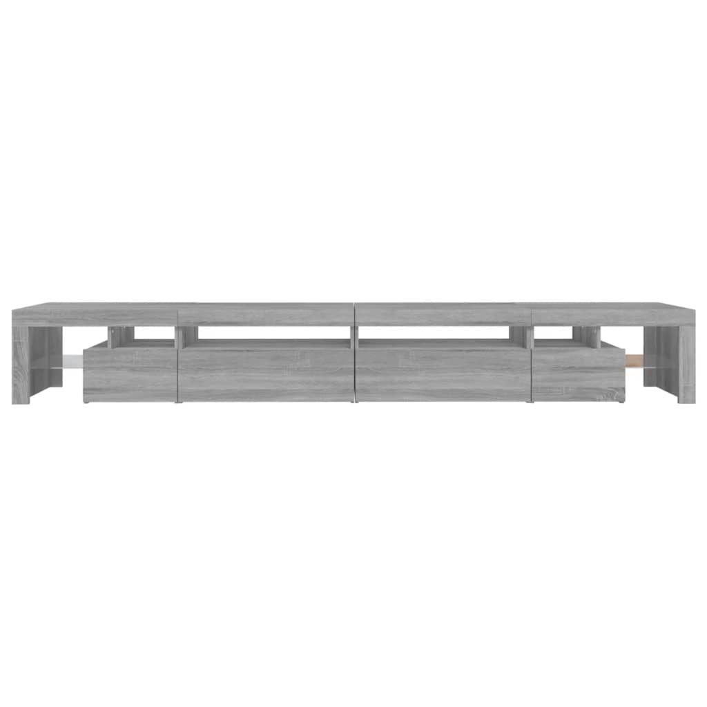 Έπιπλο Τηλεόρασης με LED Γκρι Sonoma 290x36,5x40 εκ.