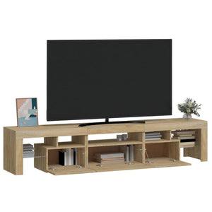 Έπιπλο Τηλεόρασης με LED Sonoma Δρυς 200x36,5x40 εκ. - Pakobazaar