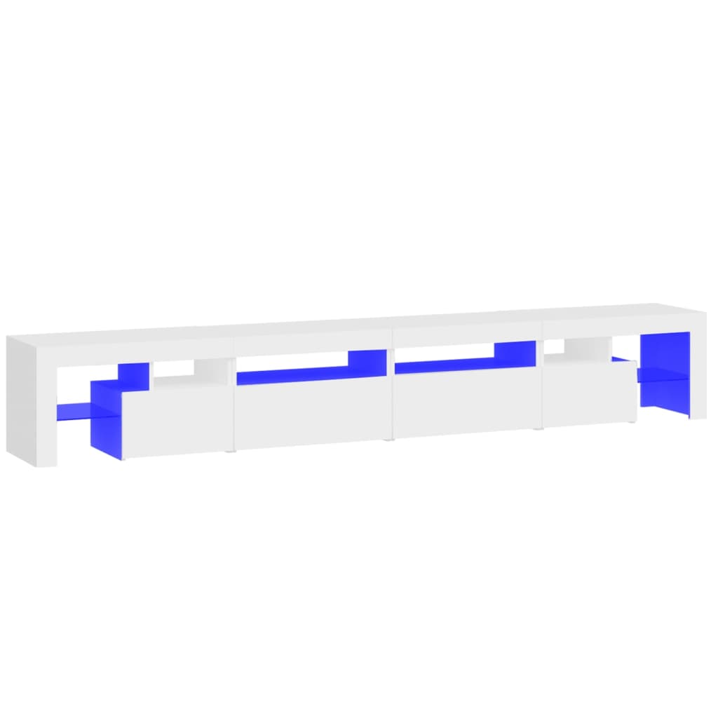 Έπιπλο Τηλεόρασης με LED Λευκό 260 x 36,5 x 40 εκ.