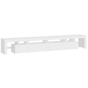 Έπιπλο Τηλεόρασης με LED Λευκό 260 x 36,5 x 40 εκ.