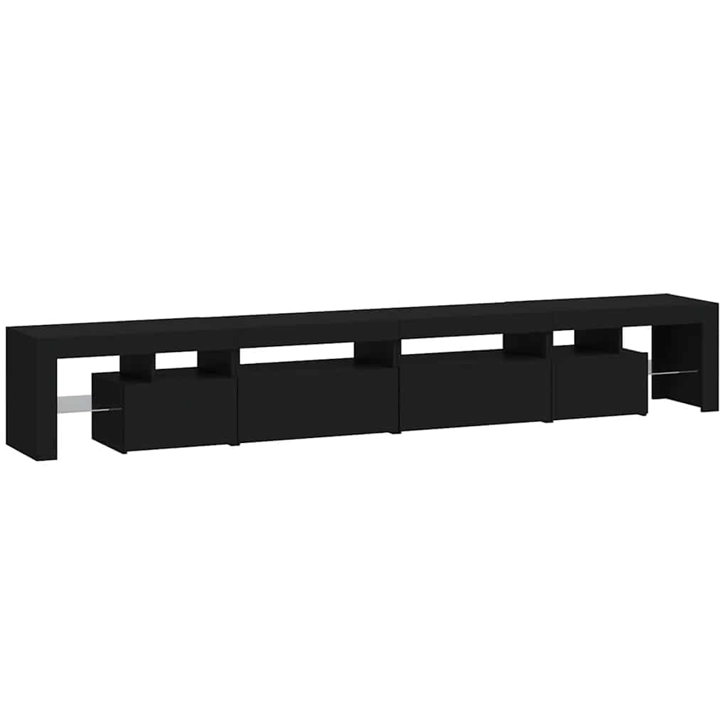 Έπιπλο Τηλεόρασης με LED Μαύρο 260x36,5x40 εκ.