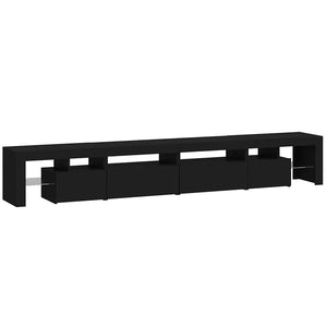 Έπιπλο Τηλεόρασης με LED Μαύρο 260x36,5x40 εκ.
