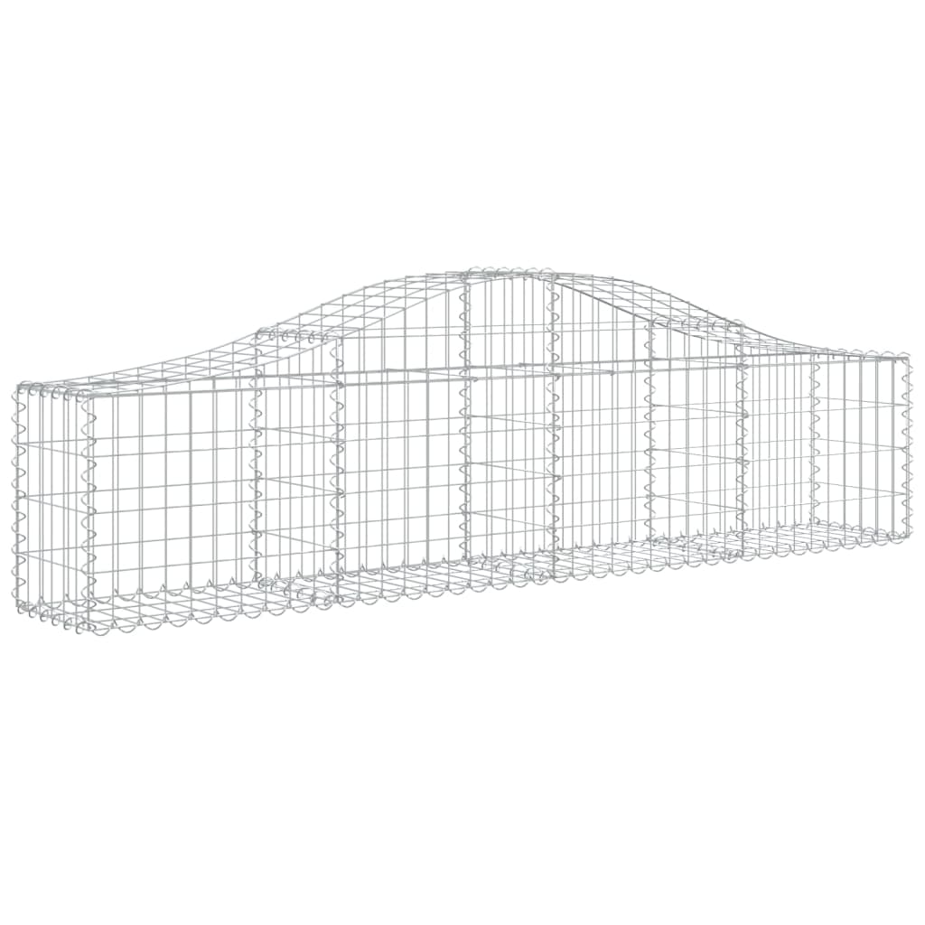 Συρματοκιβώτιο Τοξωτό 200x30x40/60εκ. από Γαλβανισμένο Σίδερο - PAKOBAZAAR