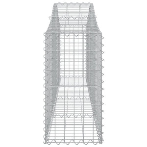 Συρματοκιβώτιο Τοξωτό 200x30x60/80εκ. από Γαλβανισμένο Χάλυβα - PAKOBAZAAR