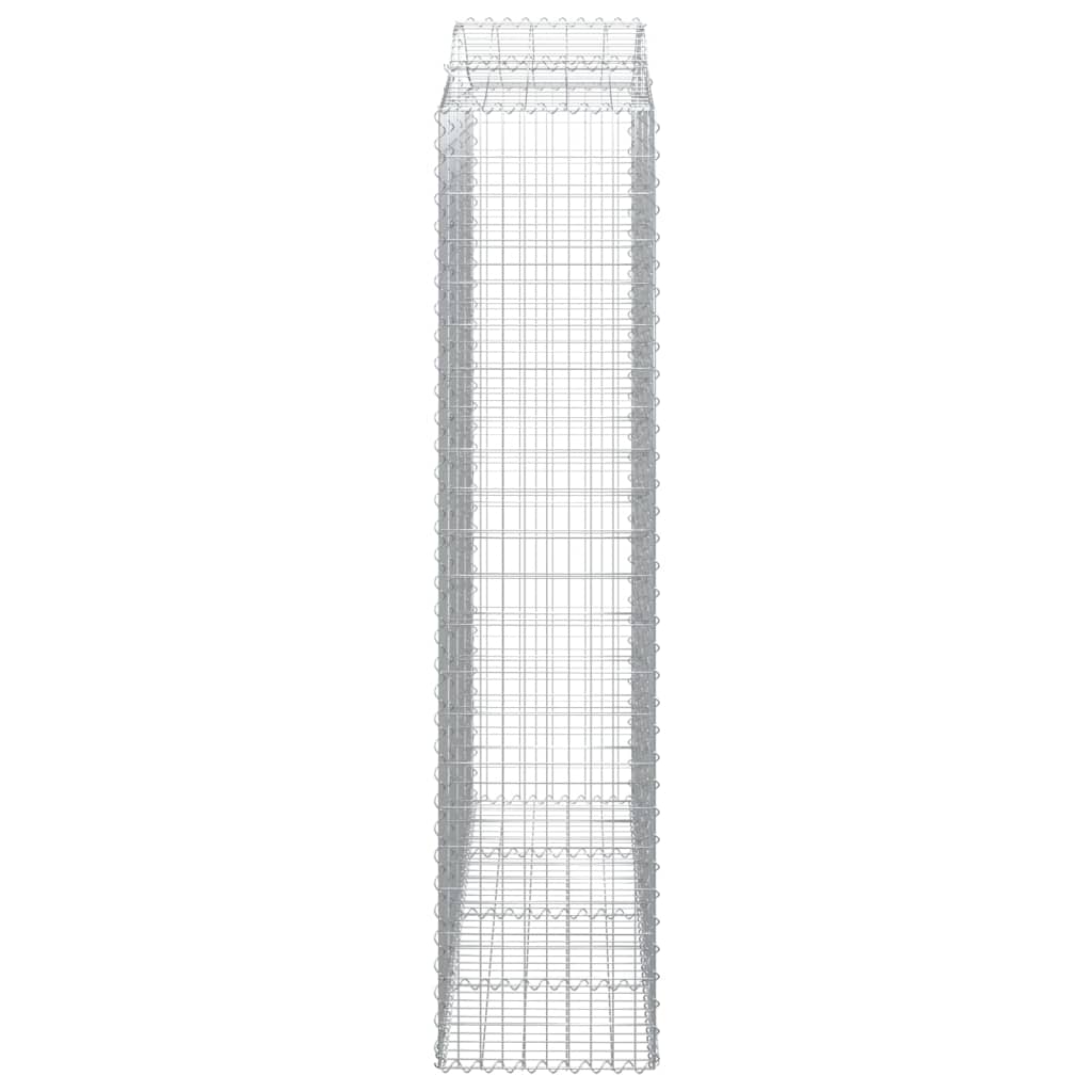 Συρματοκιβώτιο Τοξωτό 200x50x220/240εκ. από Γαλβανισμένο Χάλυβα - PAKOBAZAAR