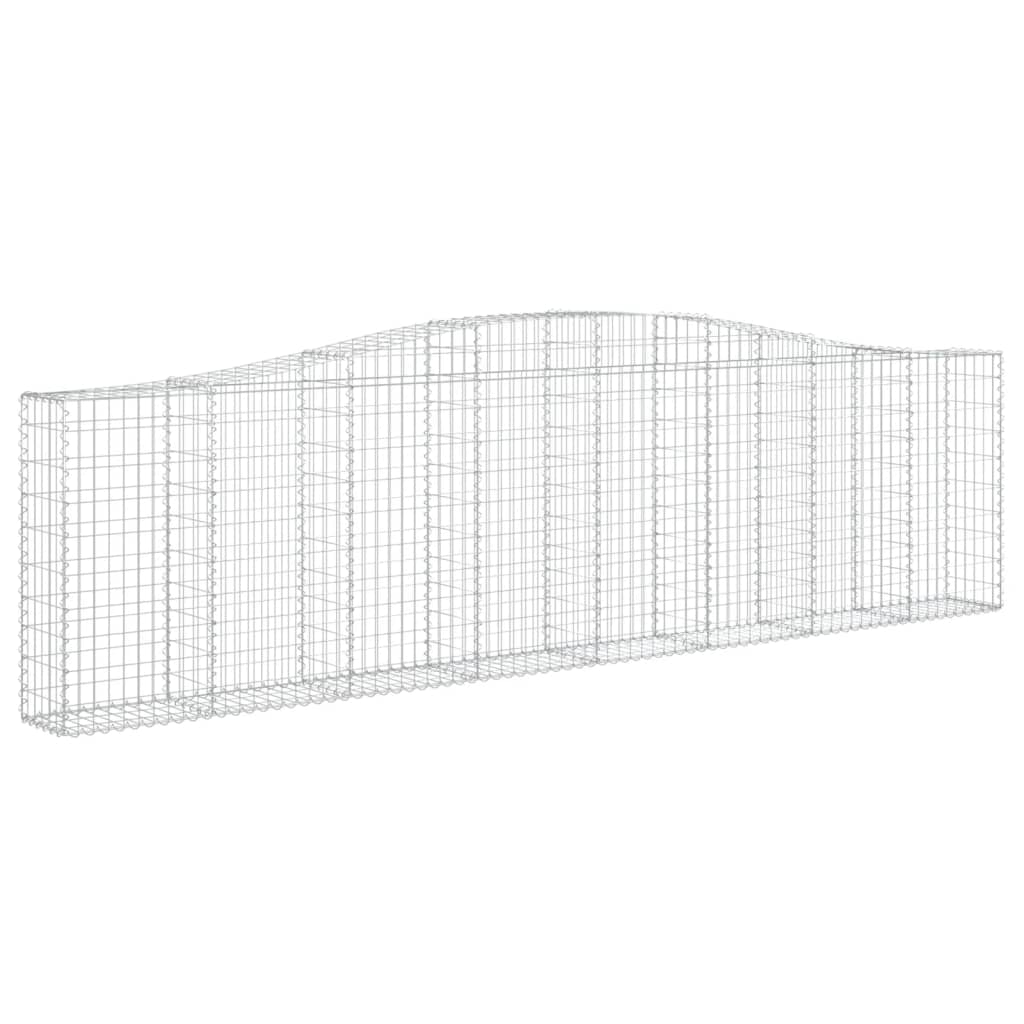Συρματοκιβώτιο Τοξωτό 400x30x100/120εκ. από Γαλβανισμένο Χάλυβα - Pakobazaar
