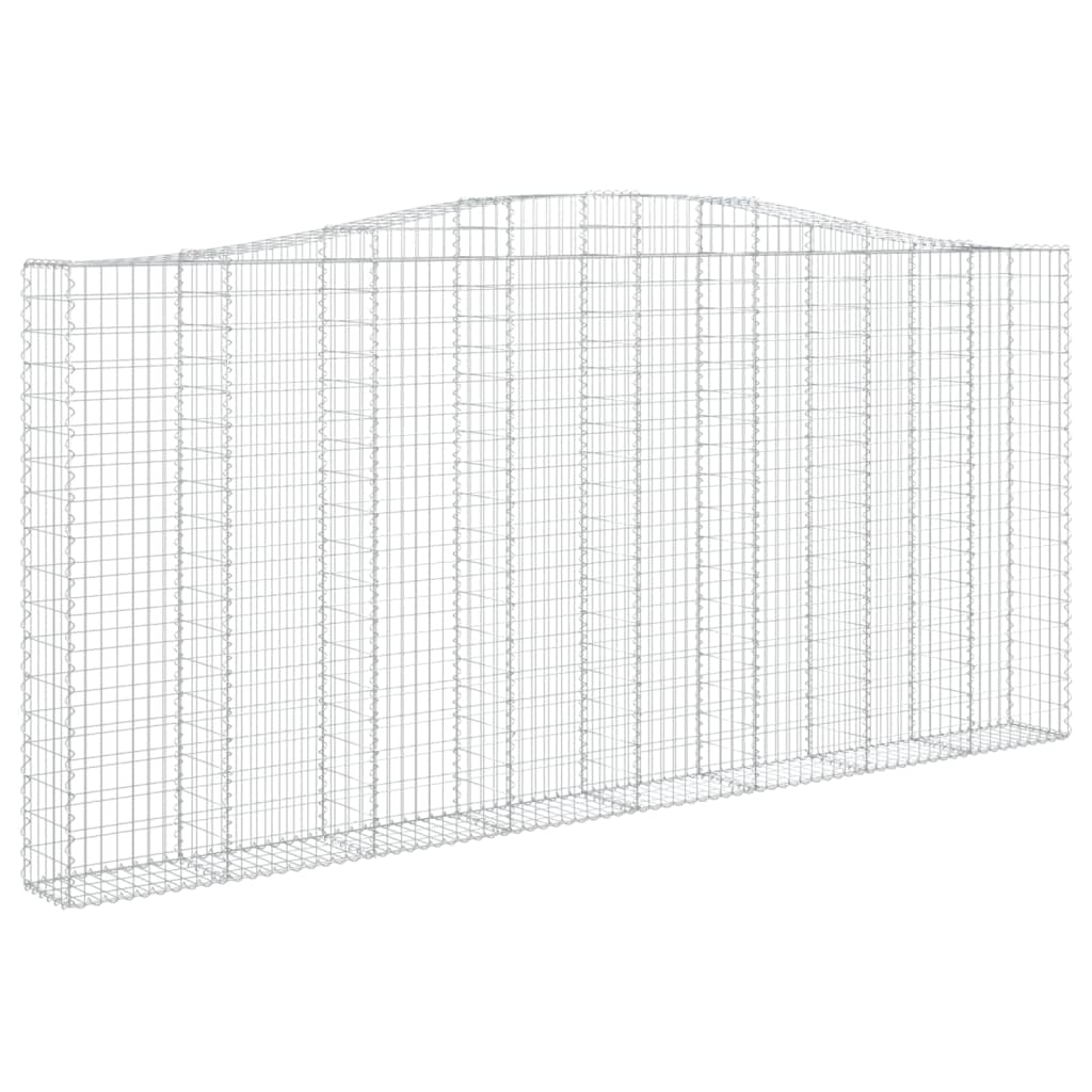 Συρματοκιβώτιο Τοξωτό 400x30x180/200εκ. από Γαλβανισμένο Χάλυβα