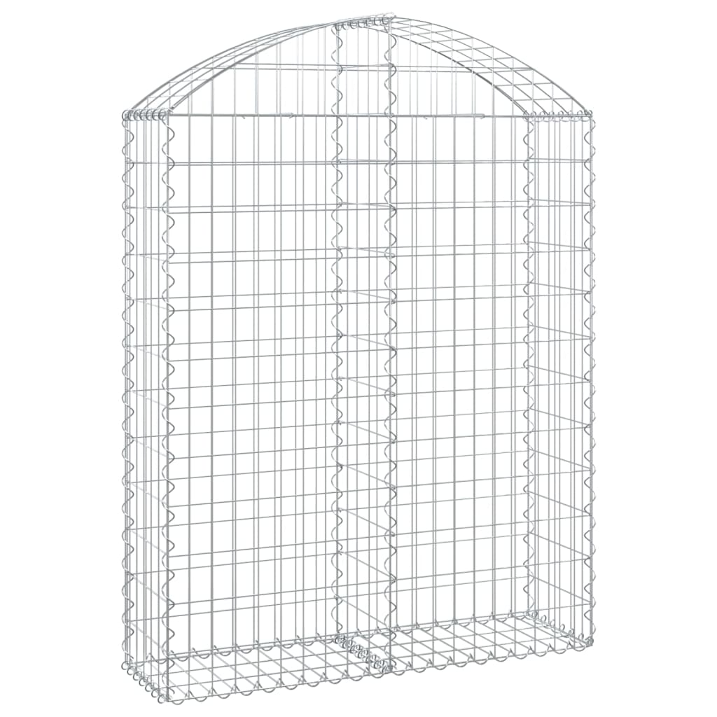 Συρματοκιβώτιο Τοξωτό 100x30x120/140εκ. από Γαλβανισμένο Χάλυβα - PAKOBAZAAR