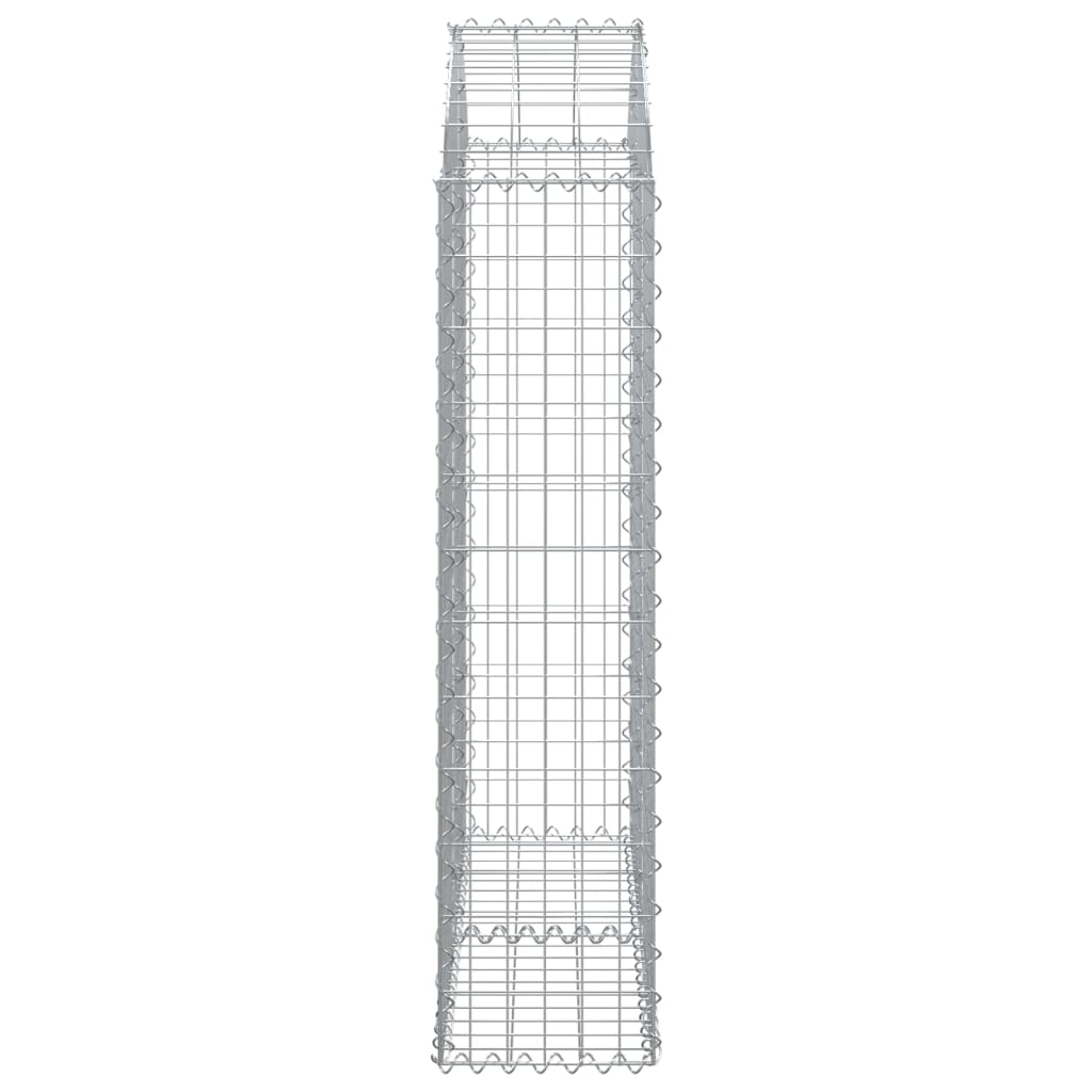Συρματοκιβώτιο Τοξωτό 100x30x120/140εκ. από Γαλβανισμένο Χάλυβα - PAKOBAZAAR