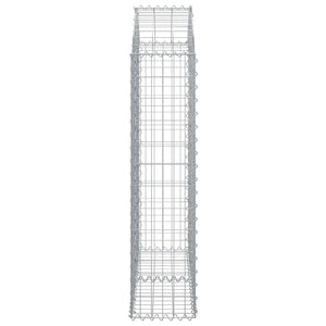 Συρματοκιβώτιο Τοξωτό 100x30x120/140εκ. από Γαλβανισμένο Χάλυβα - PAKOBAZAAR
