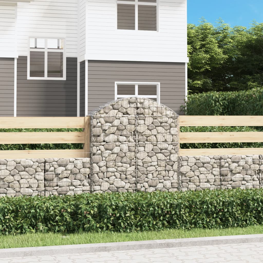 Συρματοκιβώτιο Τοξωτό 100x30x120/140εκ. από Γαλβανισμένο Χάλυβα - PAKOBAZAAR