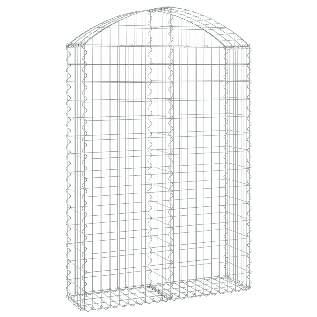 Συρματοκιβώτιο Τοξωτό 100x30x140/160εκ. από Γαλβανισμένο Χάλυβα - PAKOBAZAAR