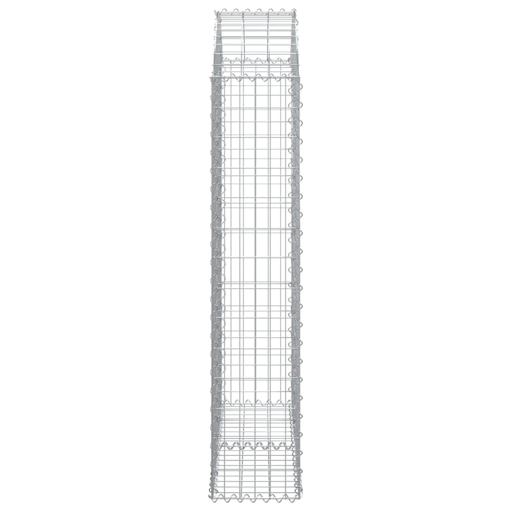 Συρματοκιβώτιο Τοξωτό 100x30x140/160εκ. από Γαλβανισμένο Χάλυβα - PAKOBAZAAR