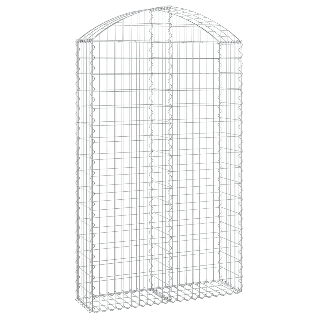 Συρματοκιβώτιο Τοξωτό 100x30x160/180εκ. από Γαλβανισμένο Χάλυβα - Pakobazaar