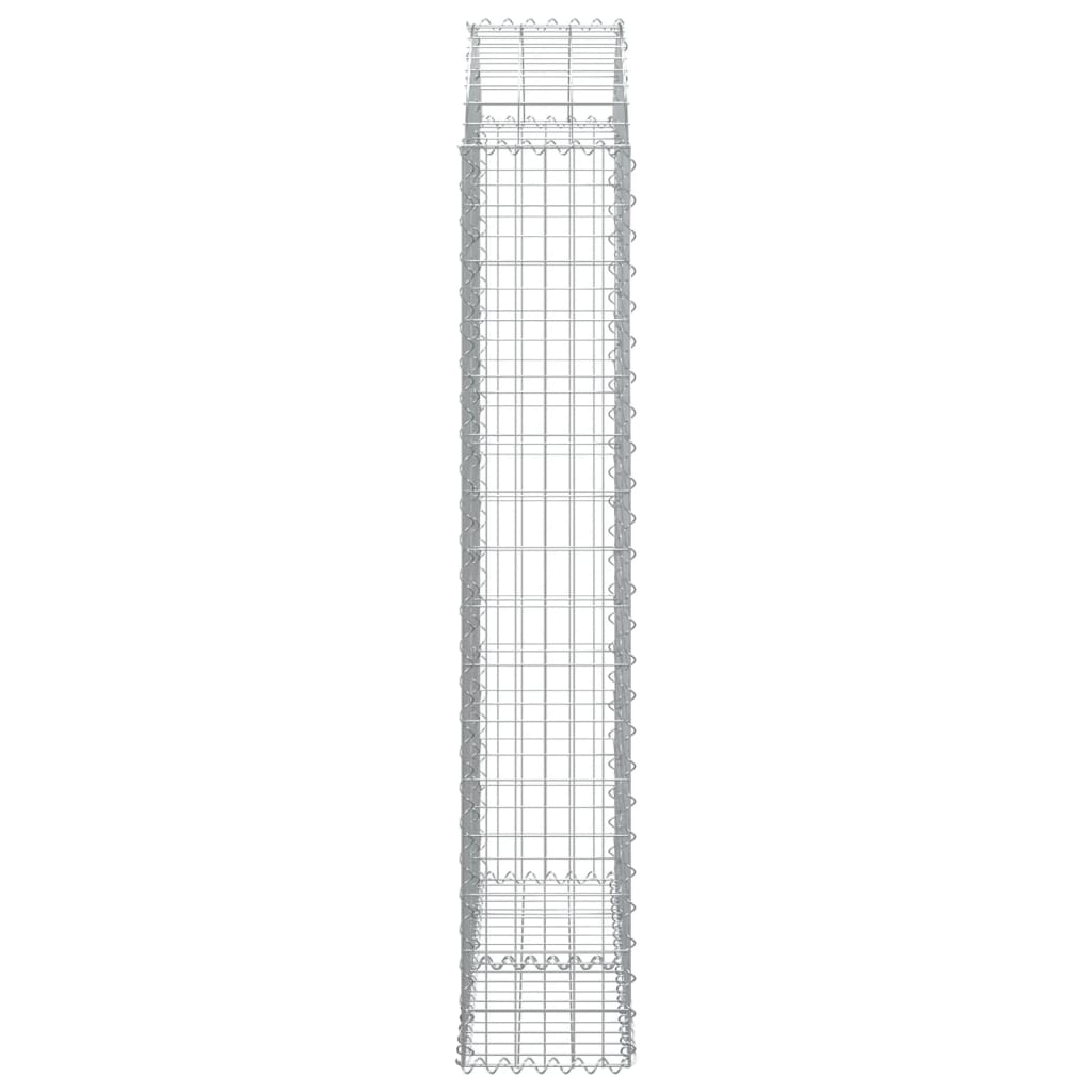Συρματοκιβώτιο Τοξωτό 100x30x160/180εκ. από Γαλβανισμένο Χάλυβα - Pakobazaar