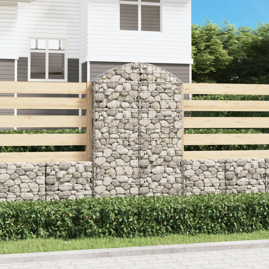 Συρματοκιβώτιο Τοξωτό 100x30x160/180εκ. από Γαλβανισμένο Χάλυβα - Pakobazaar