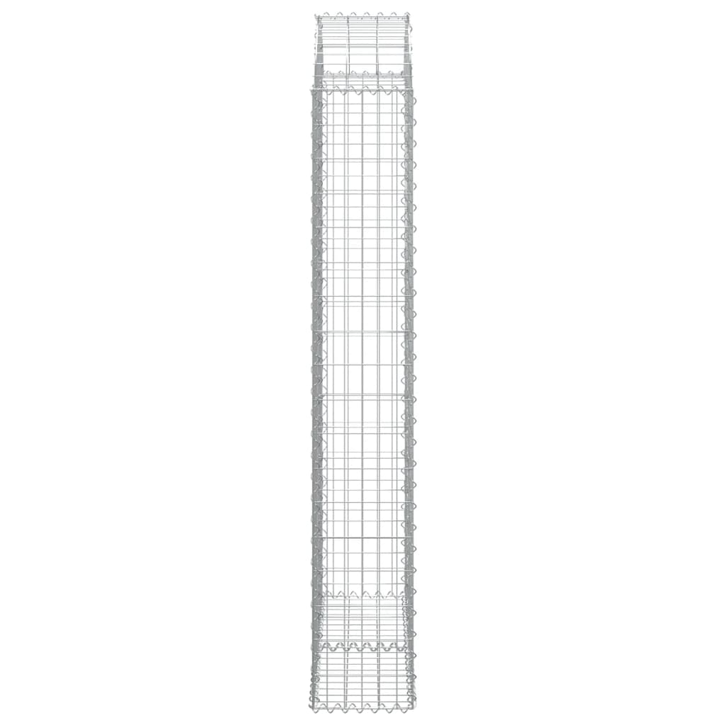 Συρματοκιβώτιο Τοξωτό 100x30x180/200εκ. από Γαλβανισμένο Χάλυβα - Pakobazaar