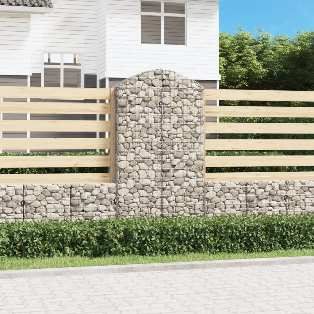 Συρματοκιβώτιο Τοξωτό 100x30x180/200εκ. από Γαλβανισμένο Χάλυβα - Pakobazaar