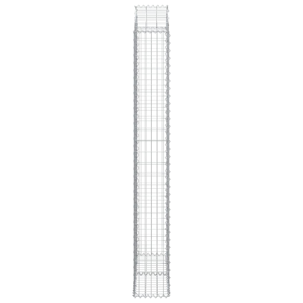 Συρματοκιβώτιο Τοξωτό 100x30x220/240εκ. από Γαλβανισμένο Χάλυβα - PAKOBAZAAR
