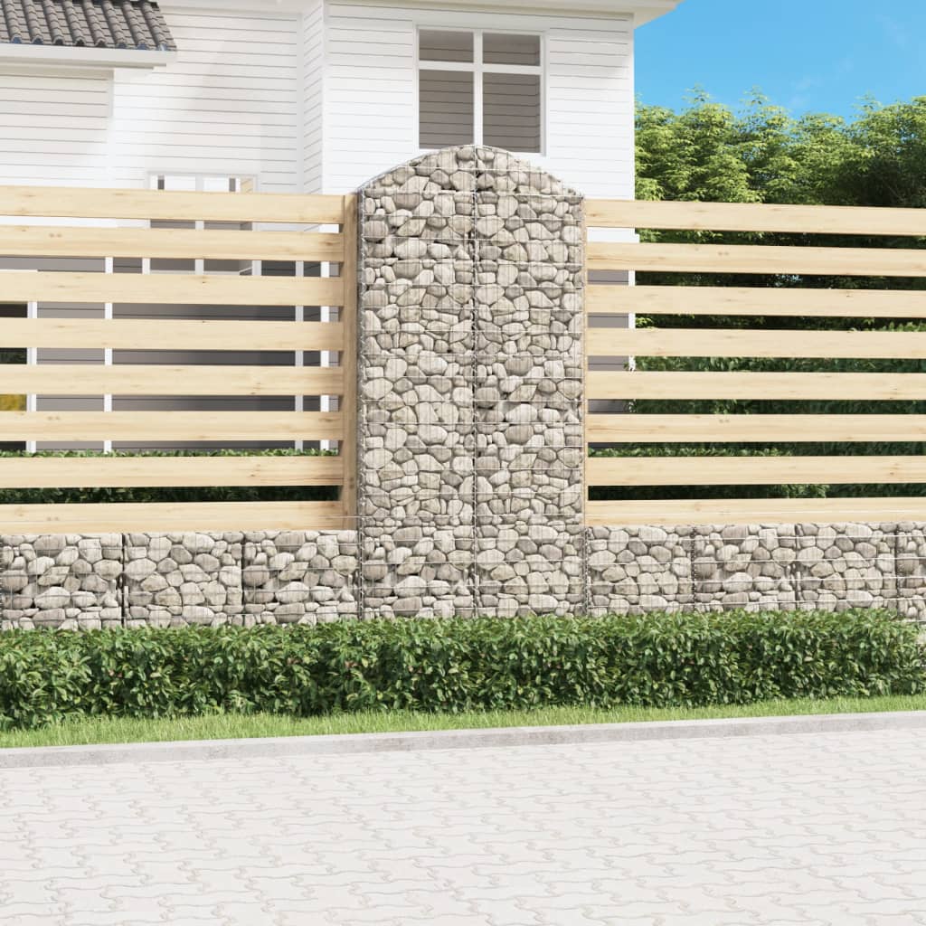 Συρματοκιβώτιο Τοξωτό 100x30x220/240εκ. από Γαλβανισμένο Χάλυβα - PAKOBAZAAR