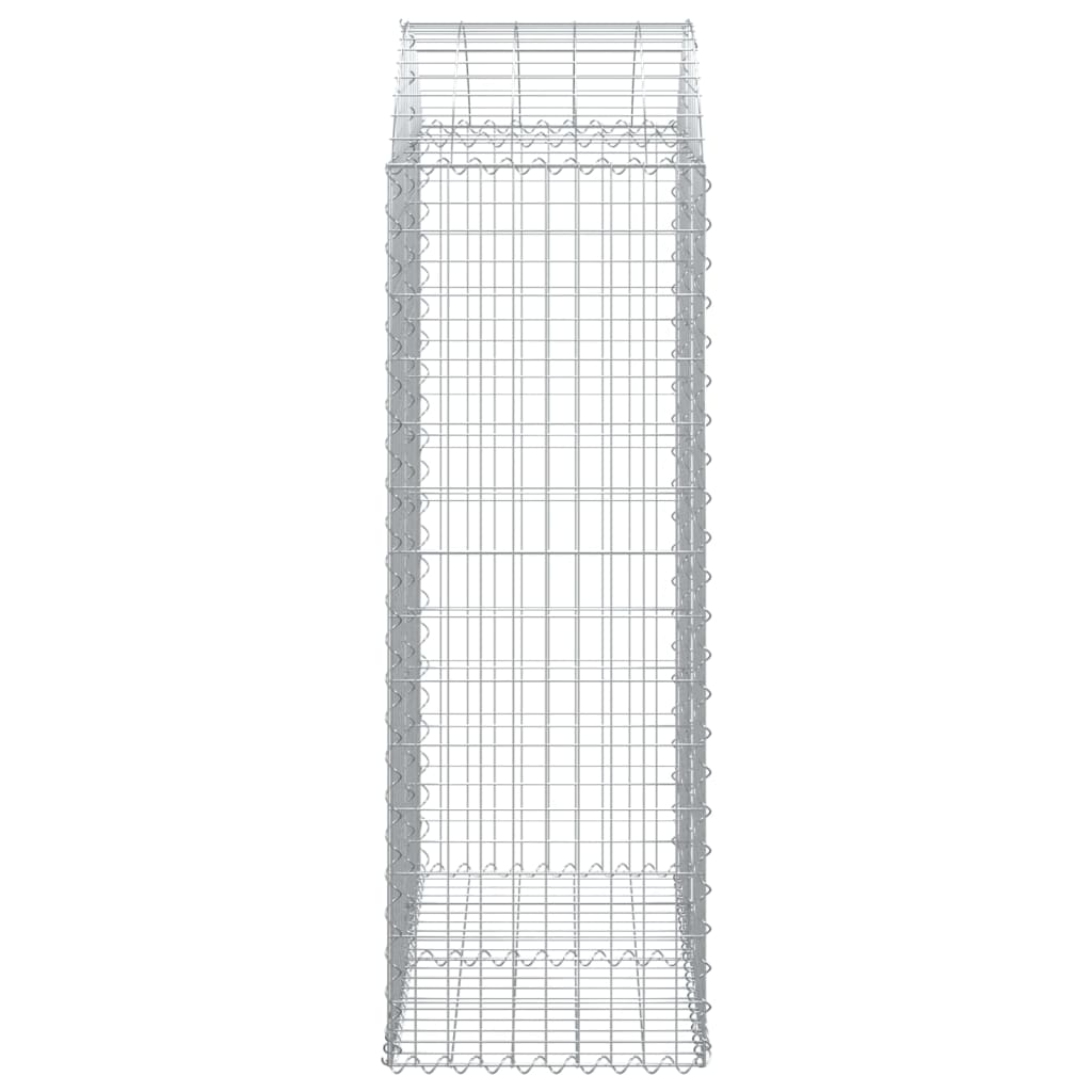 Συρματοκιβώτιο Τοξωτό 100x50x140/160εκ. από Γαλβανισμένο Χάλυβα - PAKOBAZAAR