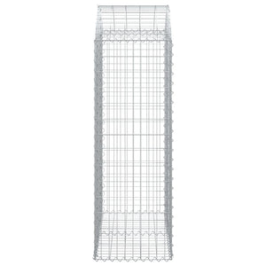 Συρματοκιβώτιο Τοξωτό 100x50x140/160εκ. από Γαλβανισμένο Χάλυβα - PAKOBAZAAR