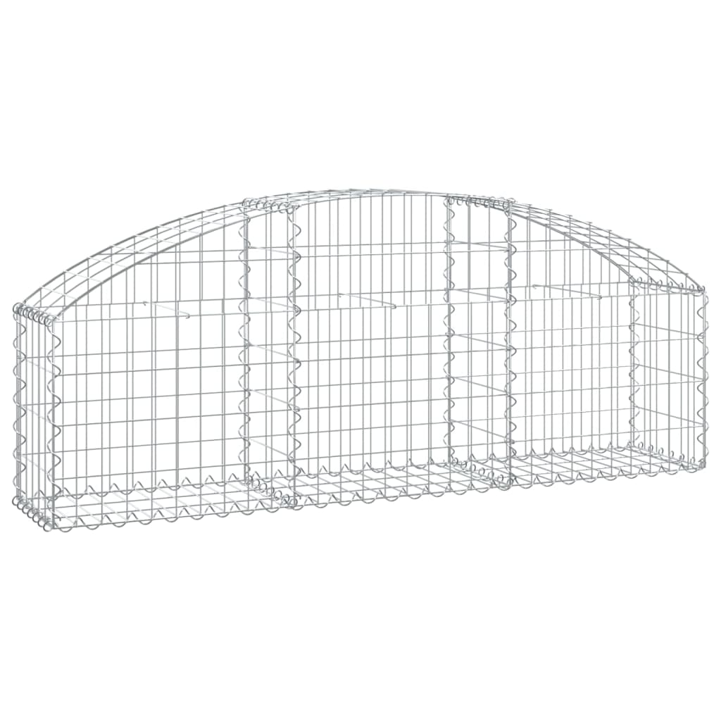 Συρματοκιβώτιο Τοξωτό 150x30x40/60εκ. από Γαλβανισμένο Χάλυβα - PAKOBAZAAR