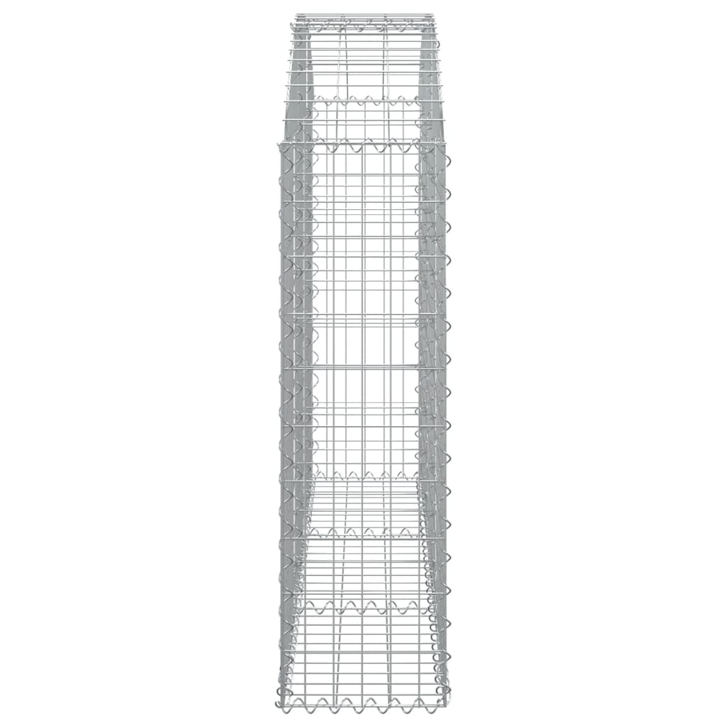 Συρματοκιβώτιο Τοξωτό 150x30x100/120εκ. από Γαλβανισμένο Χάλυβα - PAKOBAZAAR