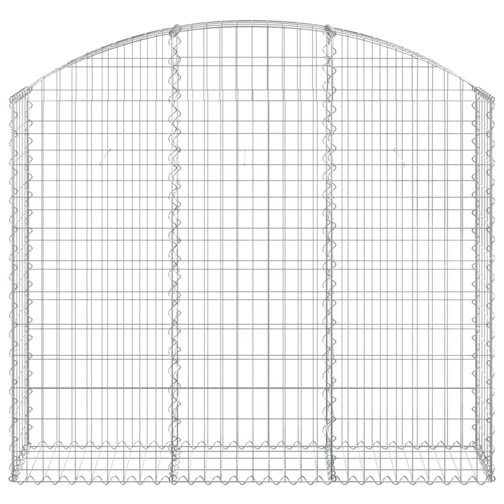 Συρματοκιβώτιο Τοξωτό 150x30x120/140εκ. από Γαλβανισμένο Χάλυβα - Pakobazaar