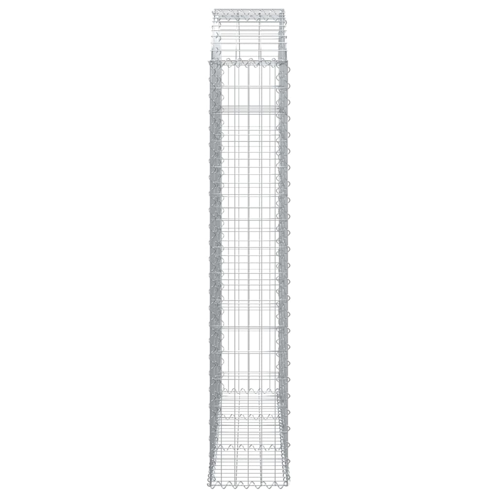 Συρματοκιβώτιο Τοξωτό 150x30x160/180εκ. από Γαλβανισμένο Χάλυβα - Pakobazaar