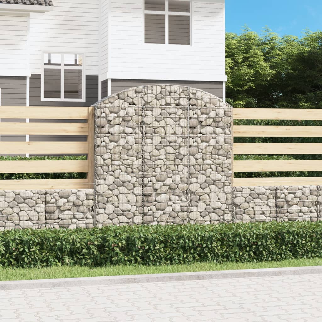 Συρματοκιβώτιο Τοξωτό 150x30x160/180εκ. από Γαλβανισμένο Χάλυβα - Pakobazaar