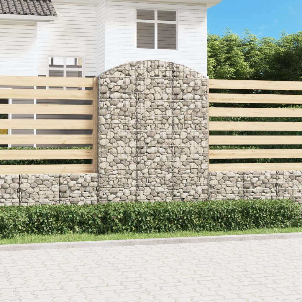 Συρματοκιβώτιο Τοξωτό 150x30x200/220εκ. από Γαλβανισμένο Χάλυβα - Pakobazaar