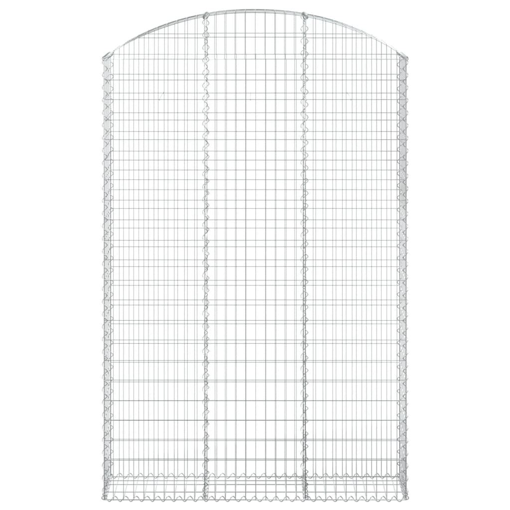 Συρματοκιβώτιο Τοξωτό 150x30x220/240εκ. από Γαλβανισμένο Χάλυβα - PAKOBAZAAR