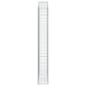 Συρματοκιβώτιο Τοξωτό 150x30x220/240εκ. από Γαλβανισμένο Χάλυβα - PAKOBAZAAR