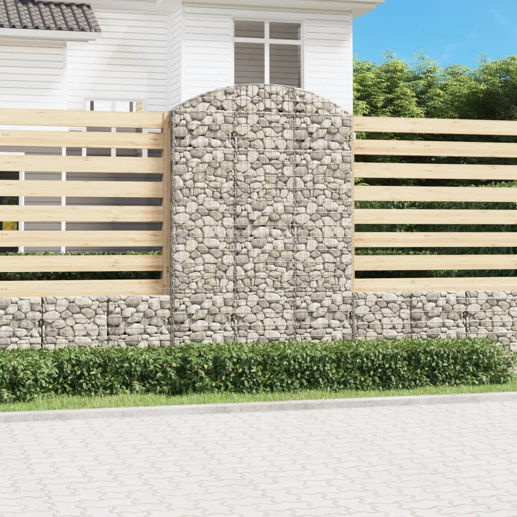Συρματοκιβώτιο Τοξωτό 150x30x220/240εκ. από Γαλβανισμένο Χάλυβα - PAKOBAZAAR