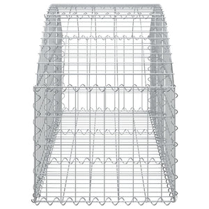 Συρματοκιβώτιο Τοξωτό 150x50x40/60εκ. από Γαλβανισμένο Χάλυβα - PAKOBAZAAR