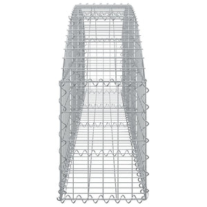 Συρματοκιβώτιο Τοξωτό 200x30x40/60εκ. από Γαλβανισμένο Σίδερο - PAKOBAZAAR