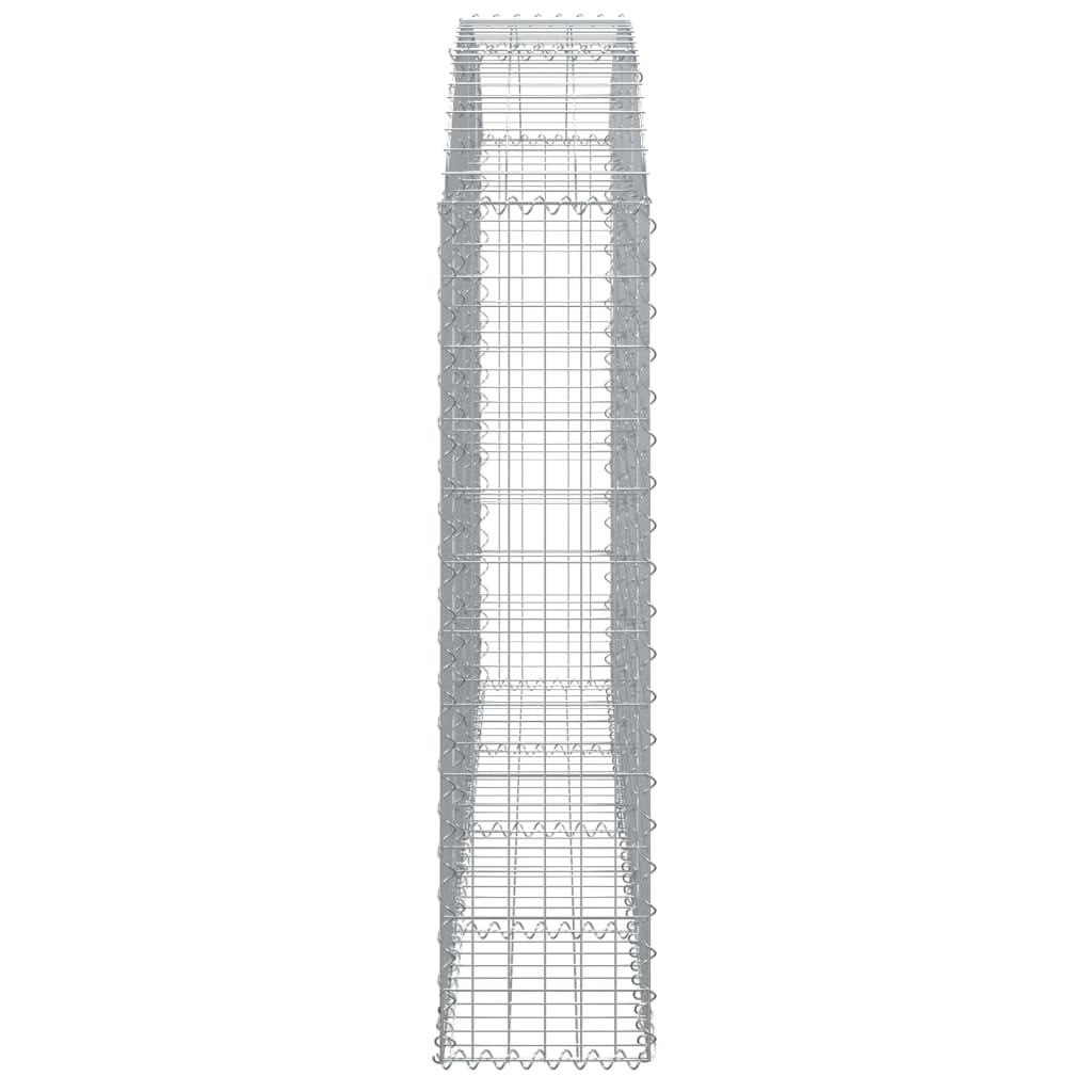 Συρματοκιβώτιο Τοξωτό 200x30x120/140εκ. από Γαλβανισμένο Χάλυβα - PAKOBAZAAR