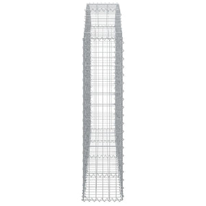 Συρματοκιβώτιο Τοξωτό 200x30x120/140εκ. από Γαλβανισμένο Χάλυβα - PAKOBAZAAR