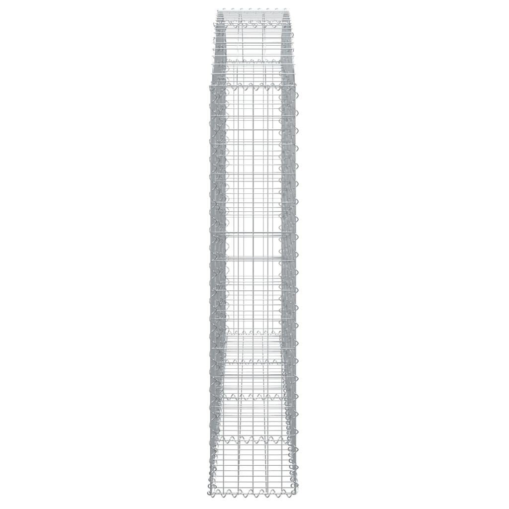 Συρματοκιβώτιο Τοξωτό 200x30x140/160εκ. από Γαλβανισμένο Χάλυβα - PAKOBAZAAR